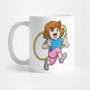 Girl at Fitness with Skipping rope Mug